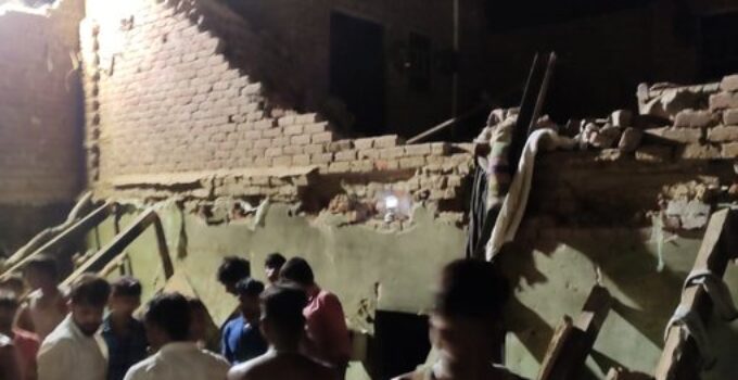 Two Storey House Demolished in Greater Noida, Two Girls killed, 12 Injured