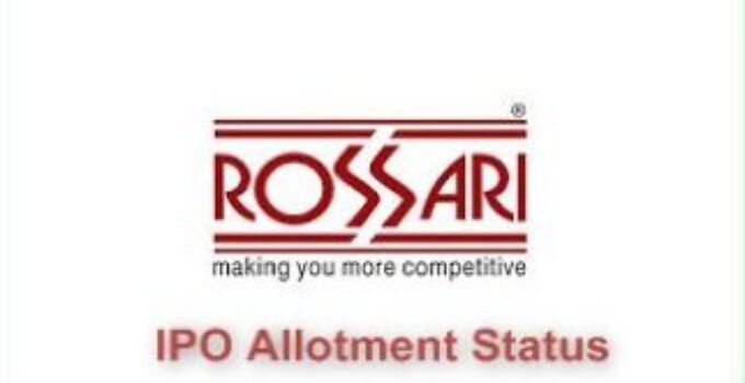 Rossari Biotech IPO Allotment Status