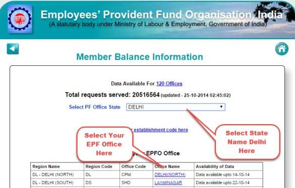 EPFO claim status