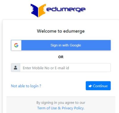 Edumerge Login