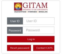 GITAM Web Login