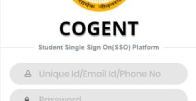 Cogent Login Portal: Student SSO Registration, Fees & Helpline Number