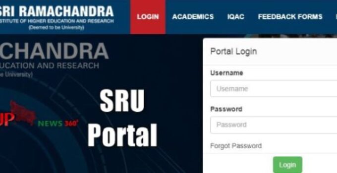 SRU Portal: Sri Ramachandra University Portal, Course & Placement