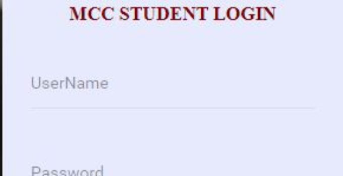 MCC Student Portal