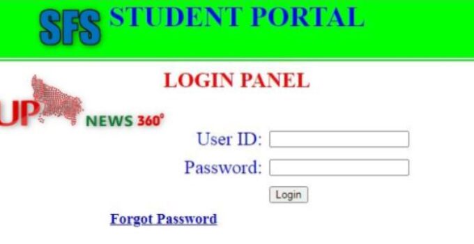 SFS Student Portal OR एसएफएस छात्र पोर्टल Contact Number