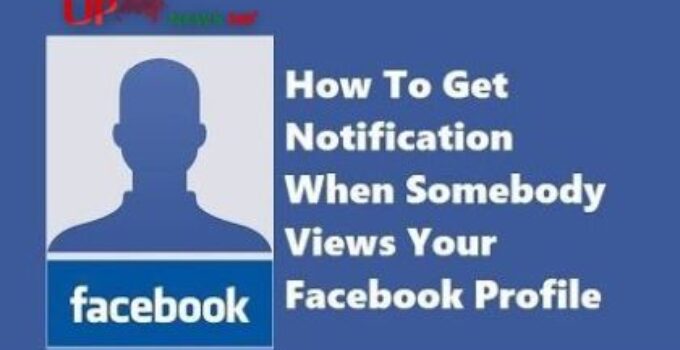 Facebook profile view notification
