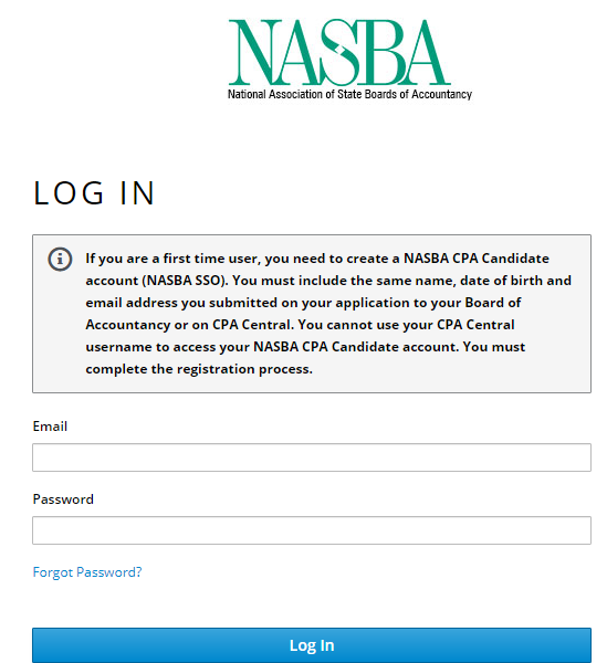 NASBA Candidate Portal
