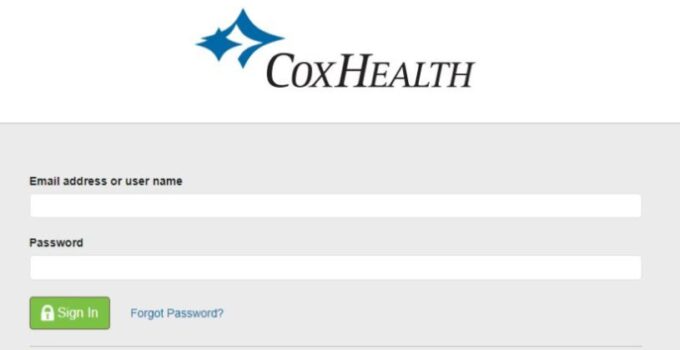 CoxHealth Patient Portal Login with App Employee Health Number