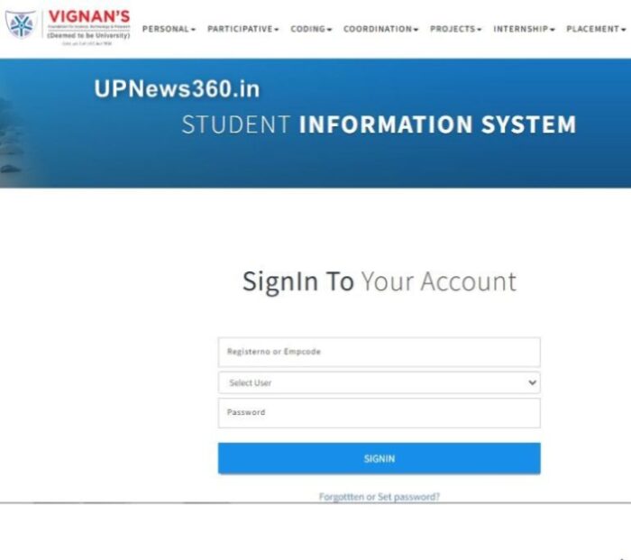 VFSTR Student Portal