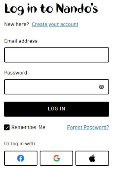 Nandos Login