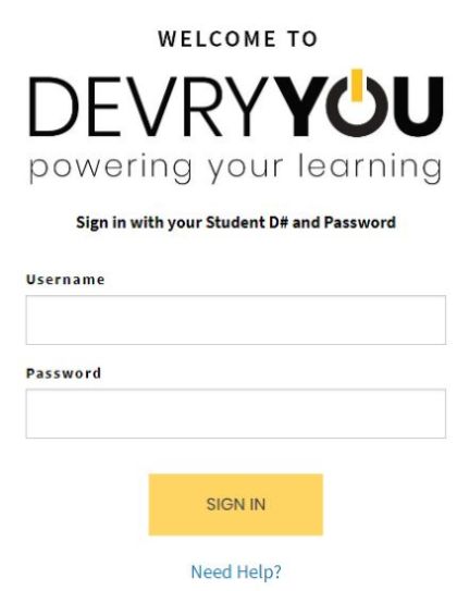 Devry Student Portal