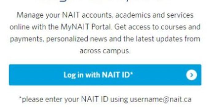 NAIT Portal Login & Sign in [Mynait Student Portal Hours]
