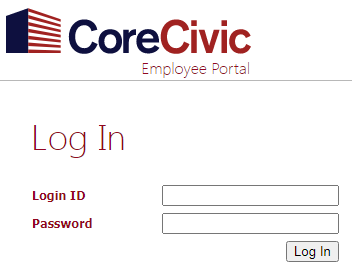 Corecivic employee portal