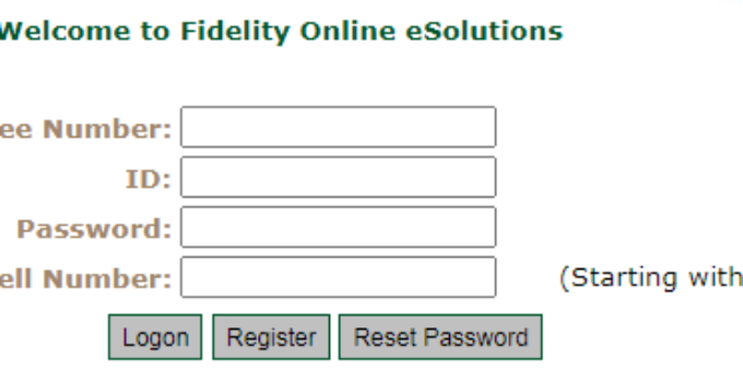 Fidelity Payslip Login & Registration Online