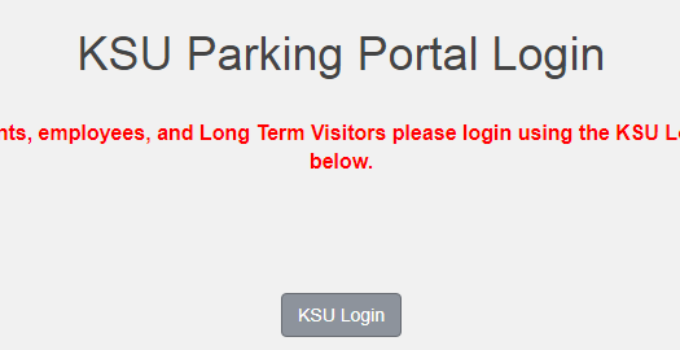 KSU Parking Portal
