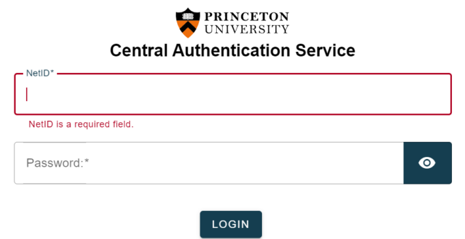 Princeton HR Self Service Portal